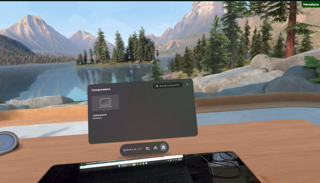 Configuración de workrooms entorno virutal 